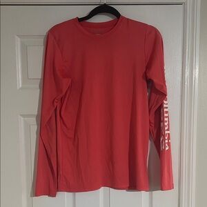 Columbia Vibrant Red Long Sleeve Shirt